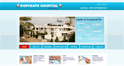 Desktop Screenshot of gopinathhospital.com